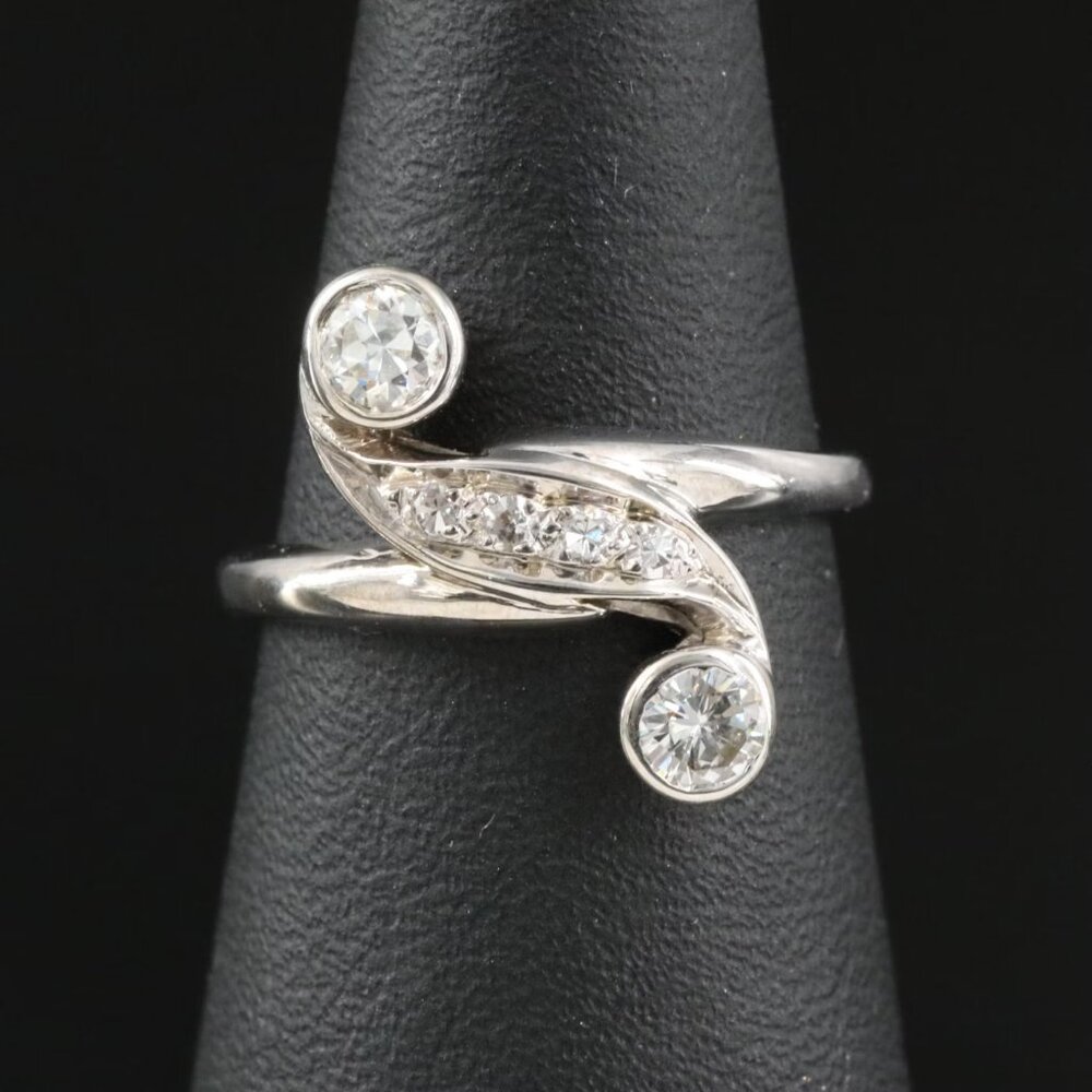 14k Vintage .37 ctw Diamond Ring